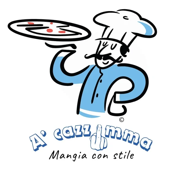 Logo A’Cazzimma, Mangia con stile